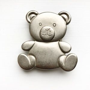 metal teddy bear